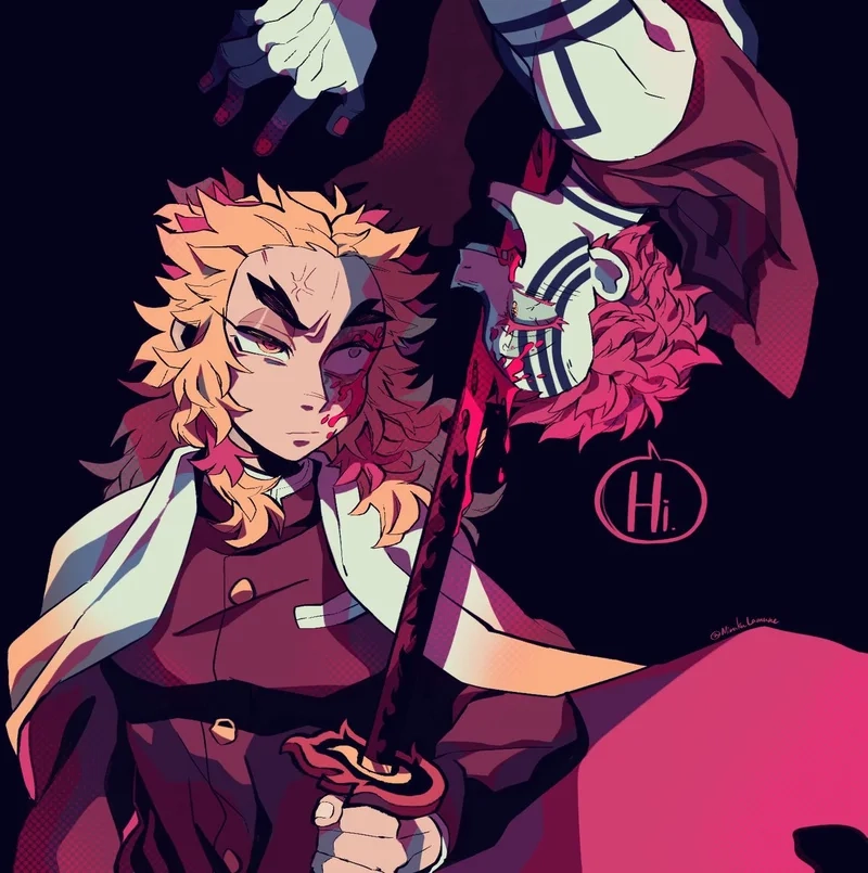 Chiến đấu không ngừng rengoku vs akaza