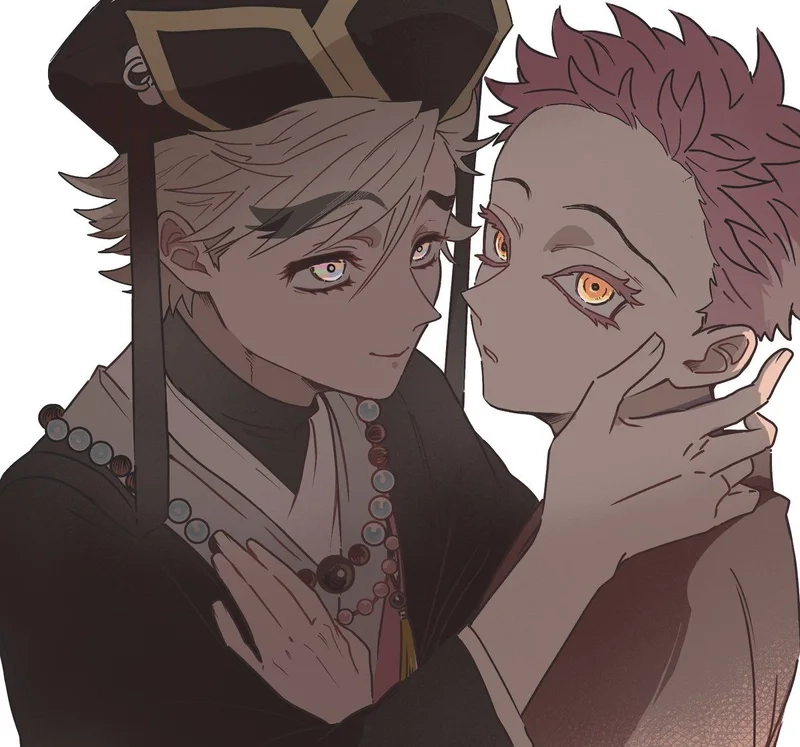 Fan art cực chất với akaza x douma