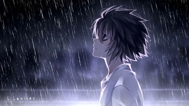 Khi nam nhân cũng có nỗi sầu ảnh anime cô đơn nam