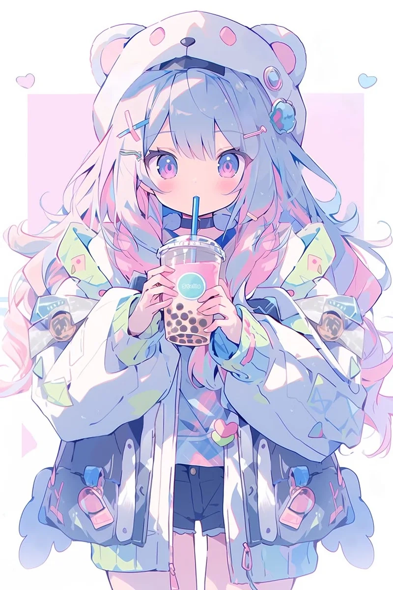 Siêu xinh xắn với ảnh anime nữ cute dễ thương