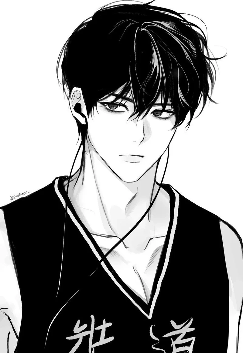 Bộ sưu tập ảnh anime trắng đen nam chuẩn chất lượng