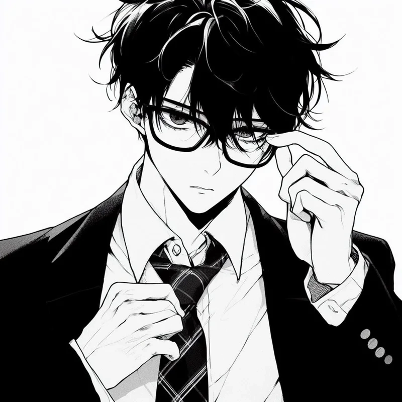 Chia sẻ ngay ảnh anime đen trắng nam cực ấn tượng