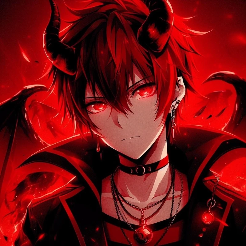 Cực cute với ảnh anime nam ngầu lạnh lùng ác quỷ chibi