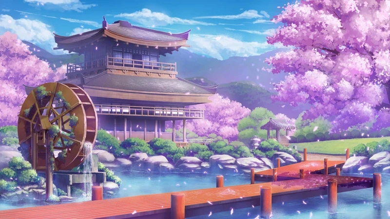Sưu tầm hình ảnh anime phong cảnh đẹp lung linh