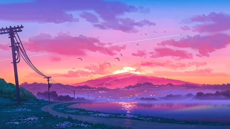 Thưởng thức ảnh anime phong cảnh đẹp cực chất