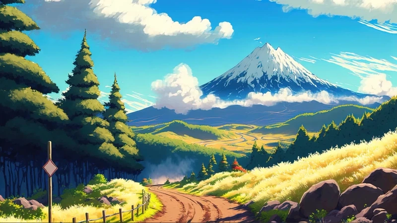 Tải ngay ảnh nền phong cảnh anime đẹp cho màn hình