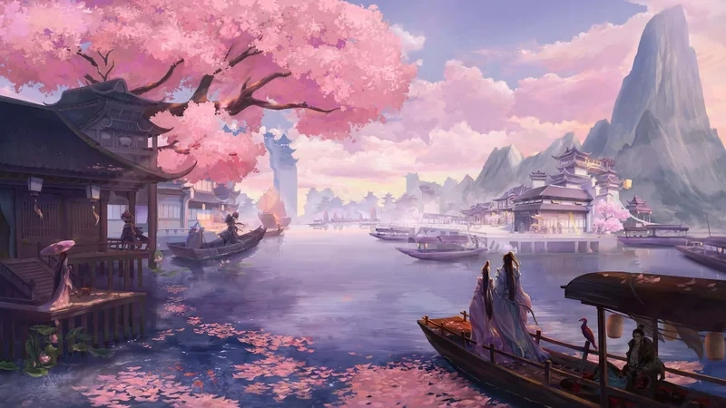 Thưởng ngoạn thiên nhiên qua phong cảnh anime 4k
