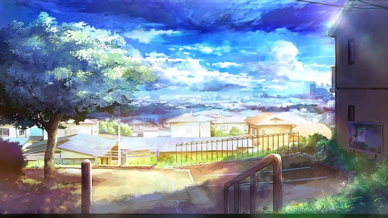 Thêm màu sắc sống động cho màn hình bằng ảnh nền anime phong cảnh 4k