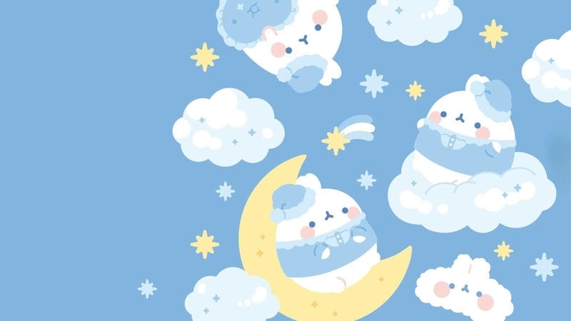 Tải ảnh avatar cute màu xanh dương chất lượng cao miễn phí