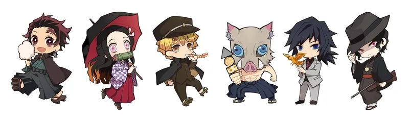 Đắm chìm cùng cute demon slayer chibi dễ thương hết nấc