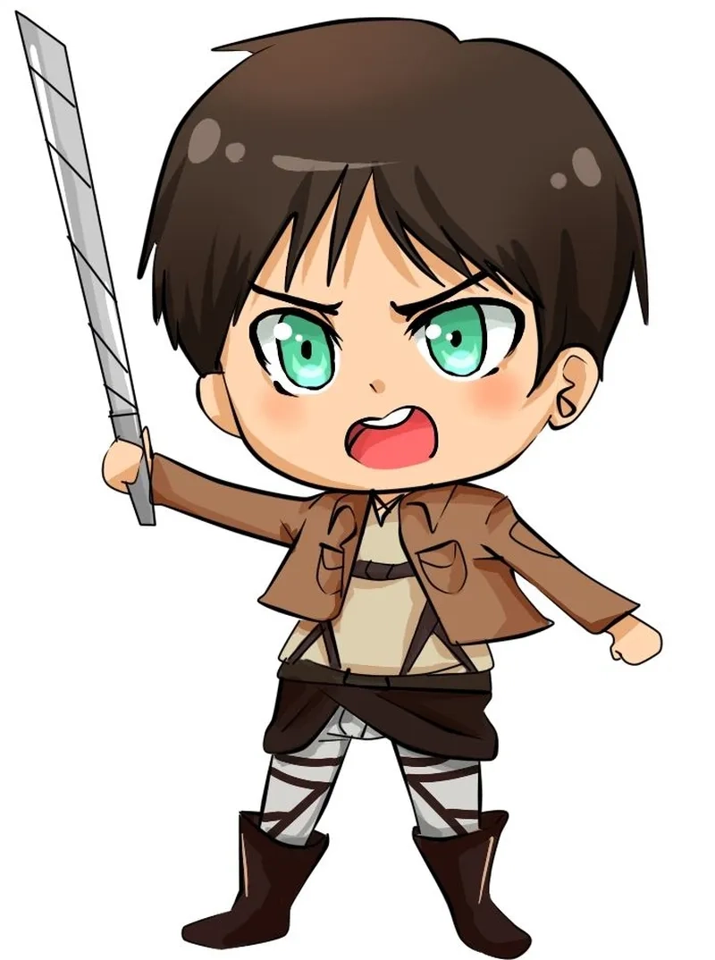Làm móc treo độc lạ với eren chibi keychain cho balo hoặc chìa khóa