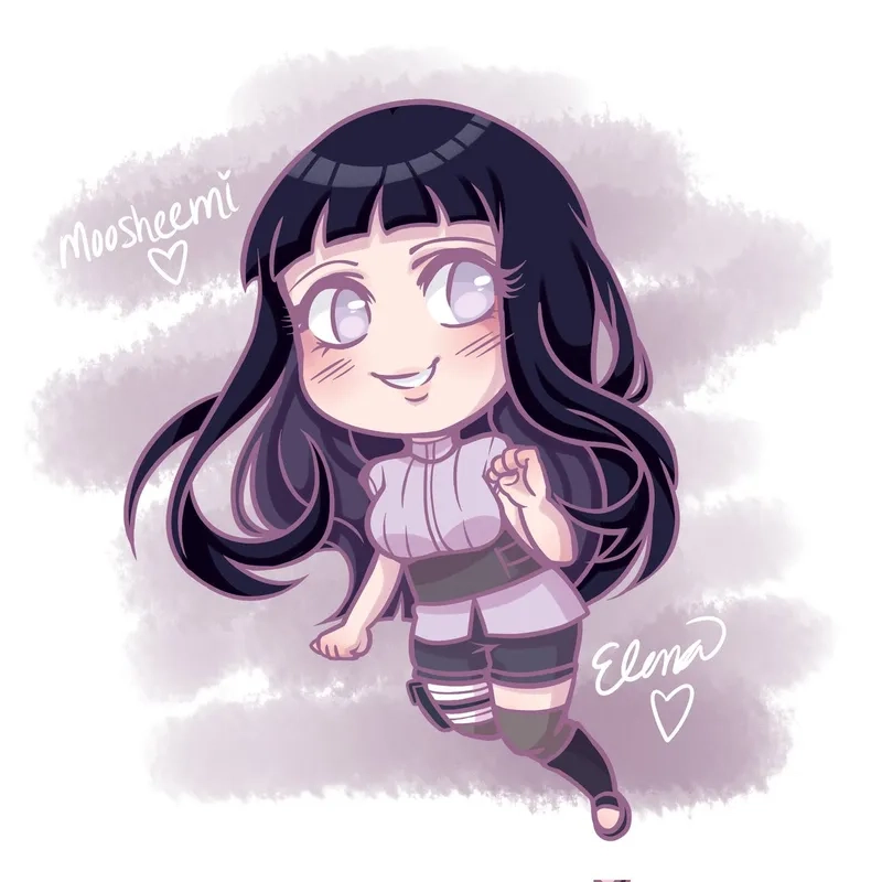 Trang trí màn hình với chibi hinata wallpaper đẹp mắt