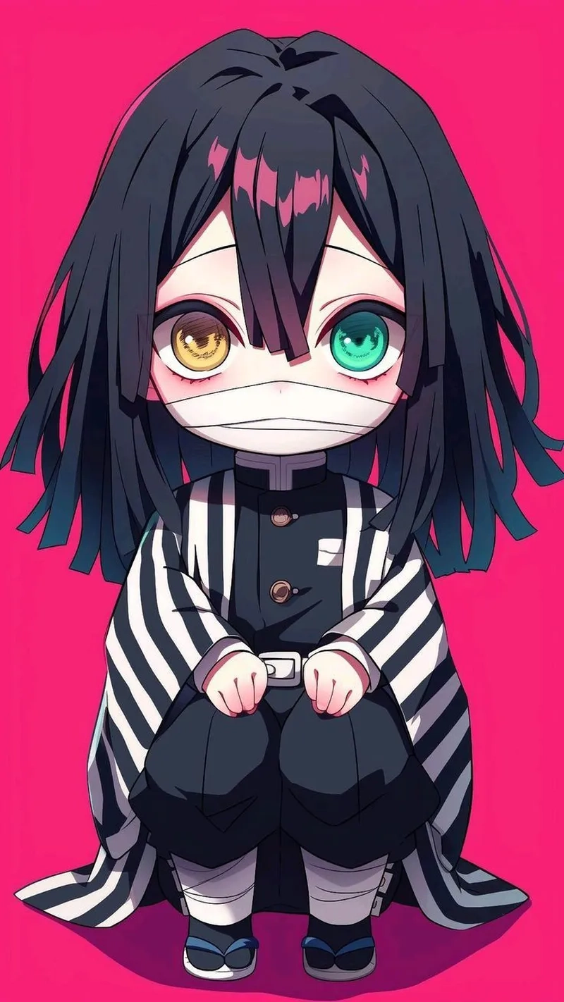 Đắm chìm trong thế giới chibi obanai iguro siêu cute