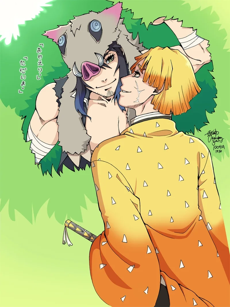 Fanfic thú vị inosuke x zenitsu
