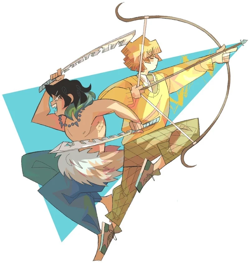 Hài hước và ngầu zenitsu x inosuke