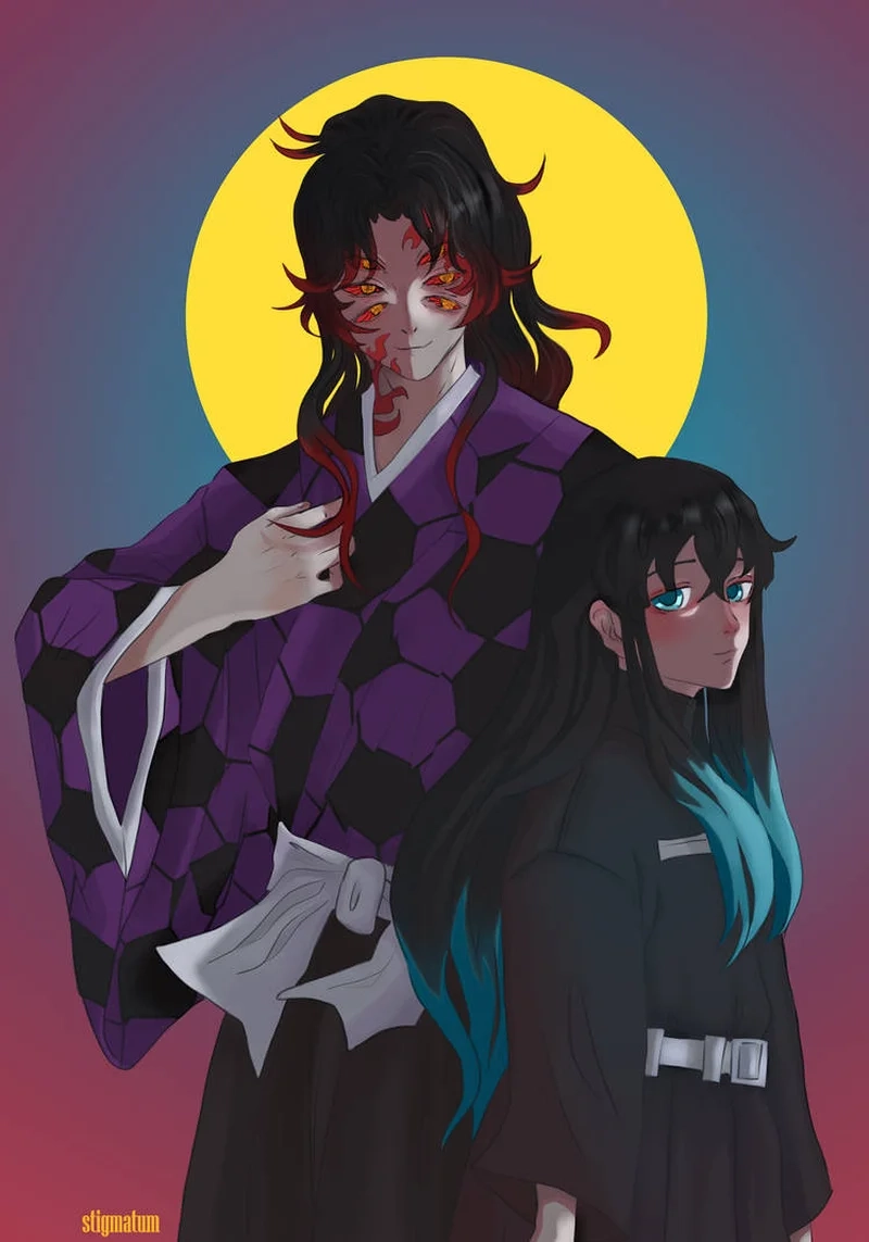 Bộ ảnh độc đáo kokushibo x muichiro