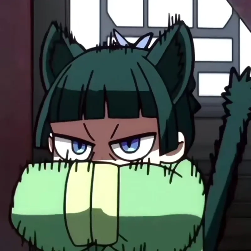 Bộ maomao chibi anime dễ thương mang phong cách hoạt hình Nhật Bản