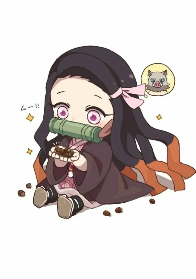 Bộ sưu tập nezuko chibi cute đơn giản dễ vẽ cho fan anime