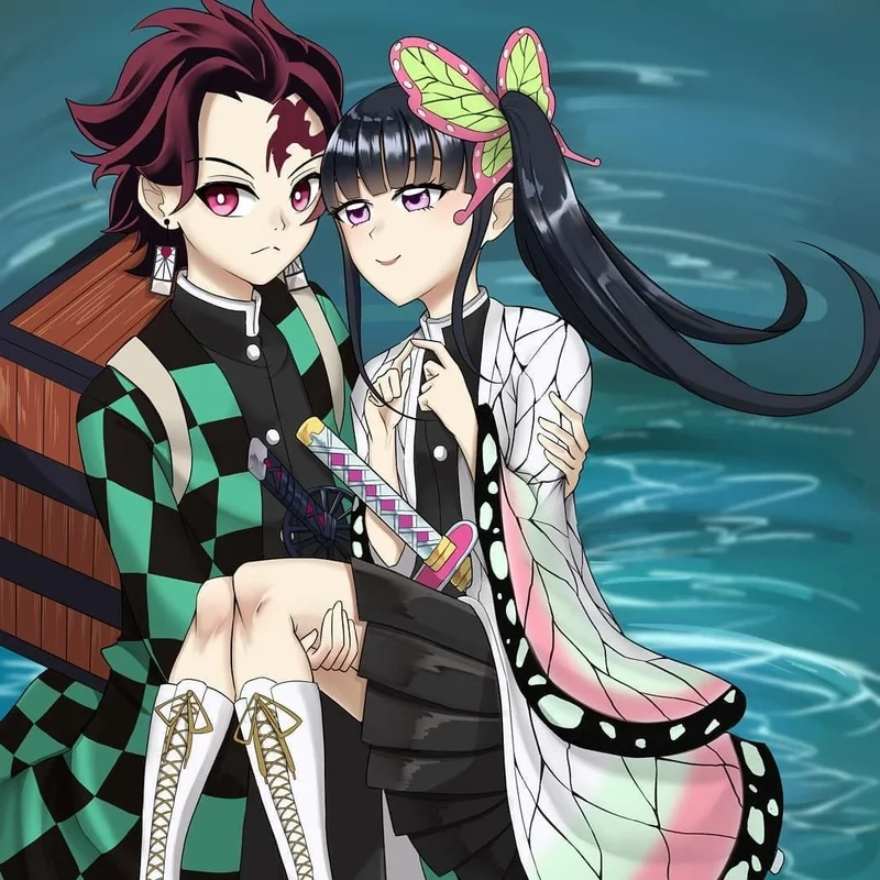 Hòa nhịp cảm xúc anime kanao and tanjiro