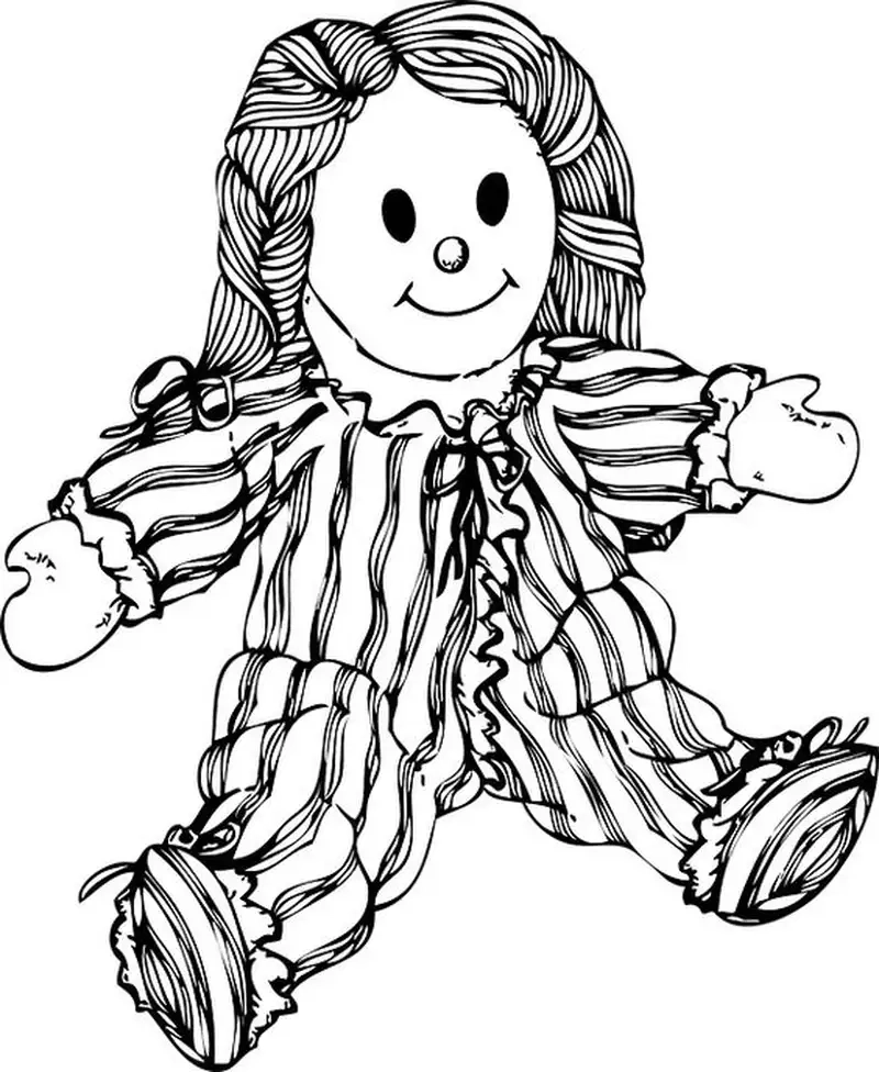 Tranh tô màu búp bê giúp bé vui tô màu búp bê chibi