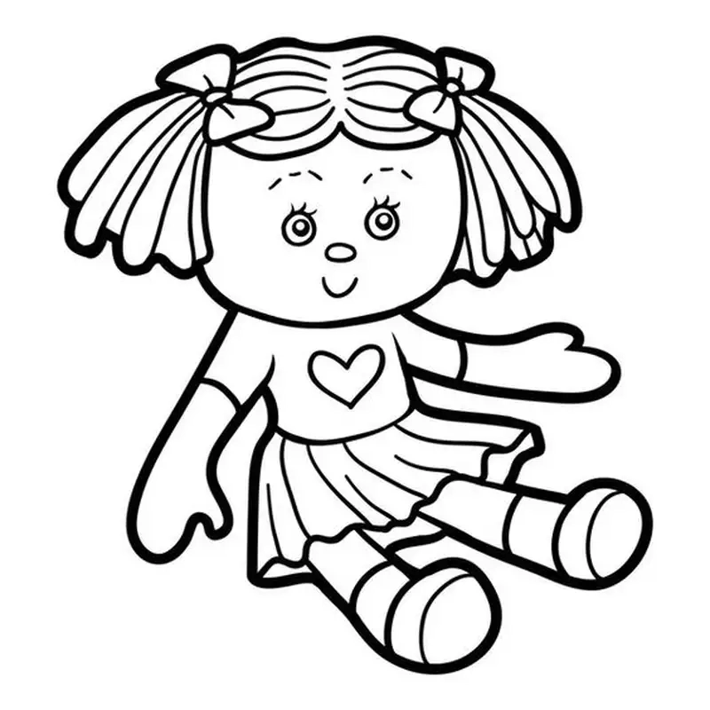 Khám phá tranh tô màu búp bê tô màu búp bê chibi
