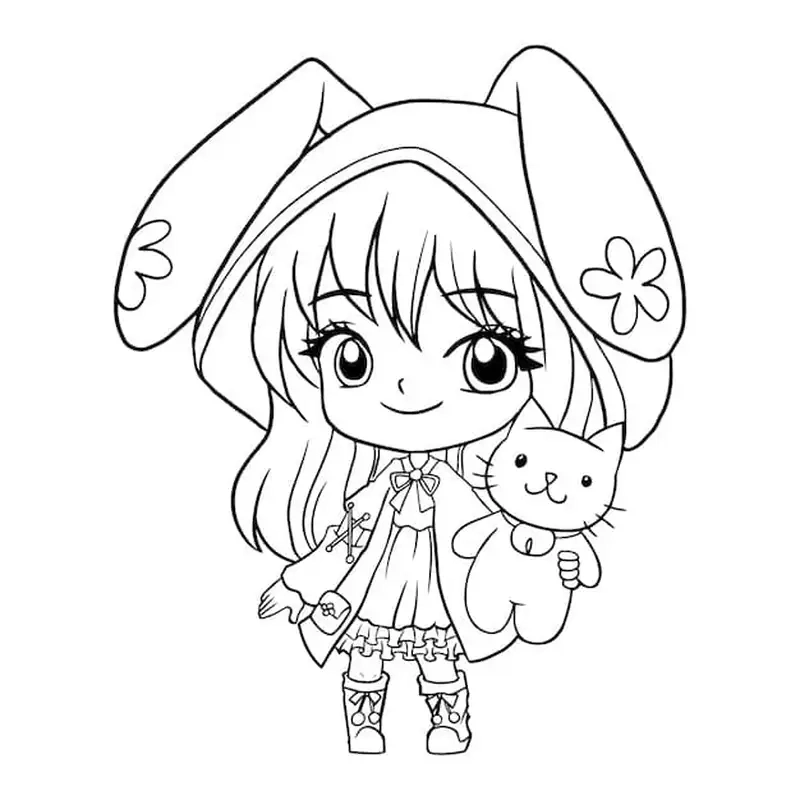Khám phá bộ sưu tập tranh tô màu chibi cute dễ thương nhất