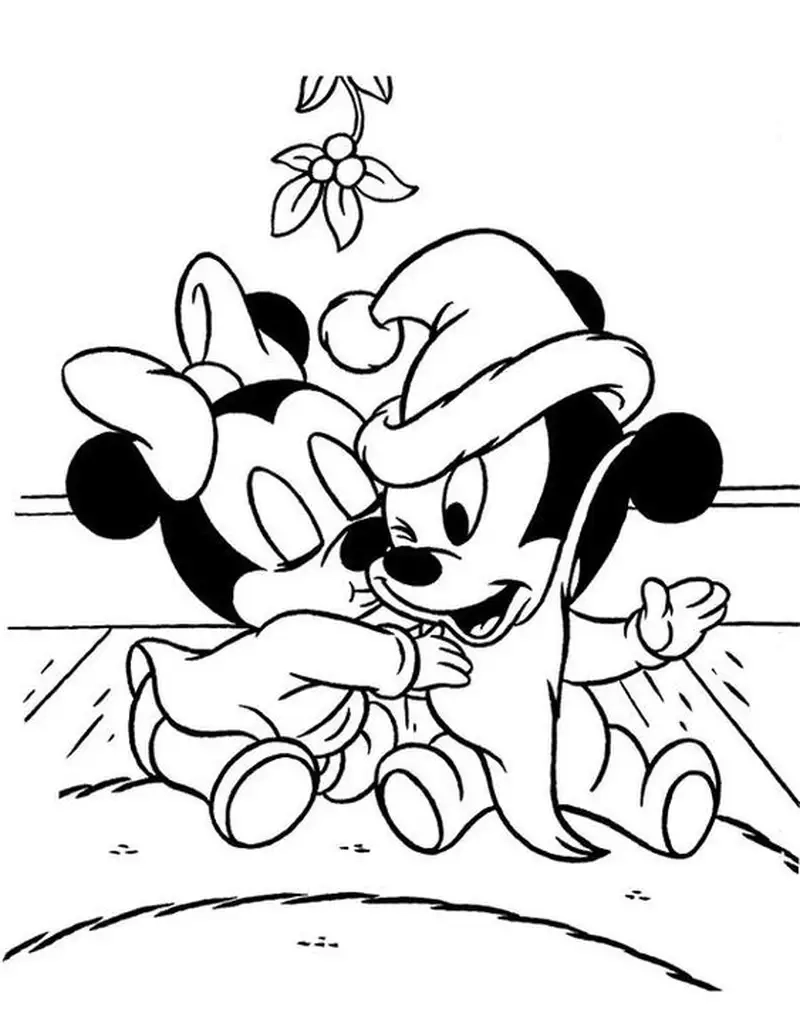 Tô màu chuột mickey và bạn bè cùng nhau vui vẻ học màu