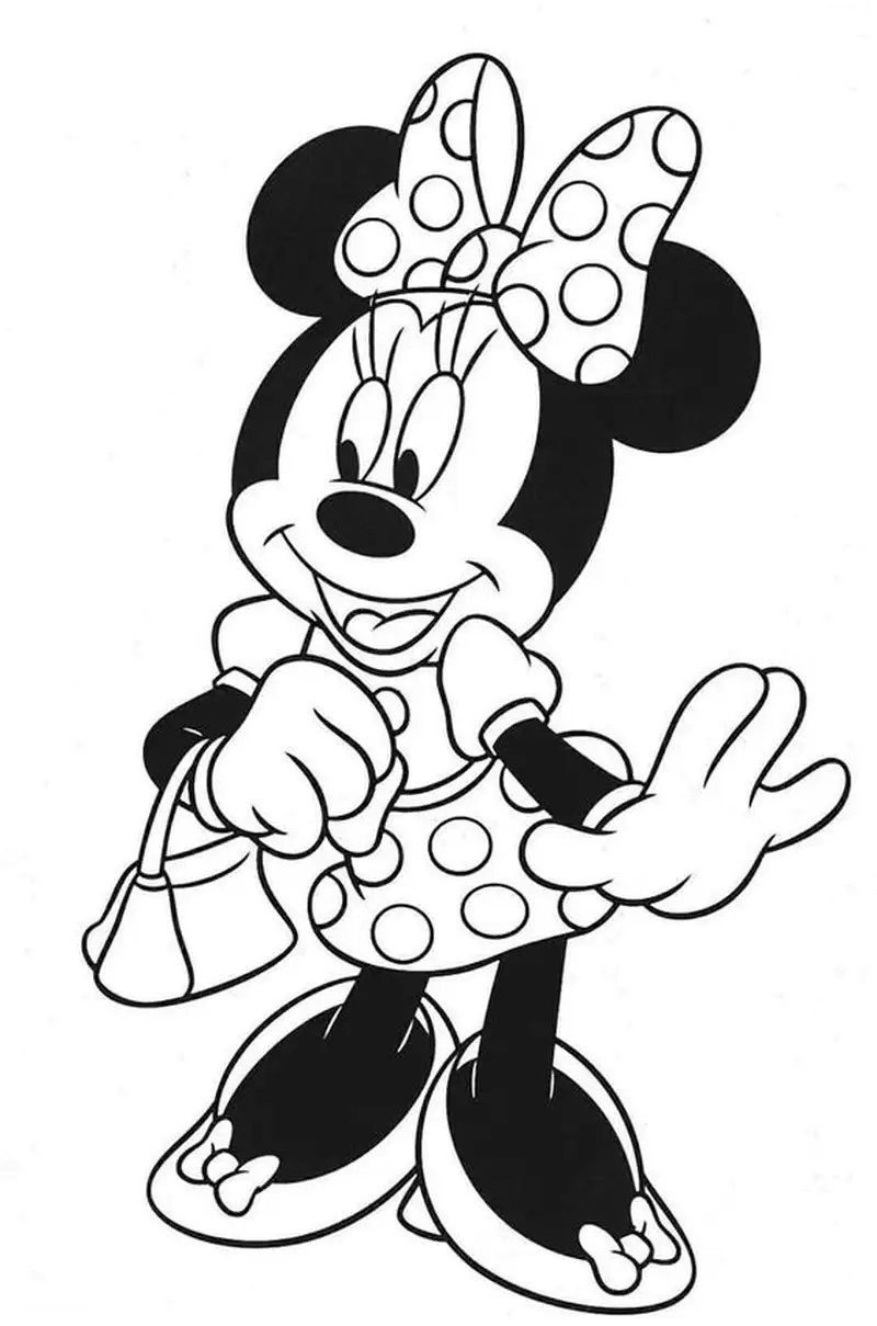 Tranh tô màu chuột mickey minnie vui nhộn cùng bạn bè