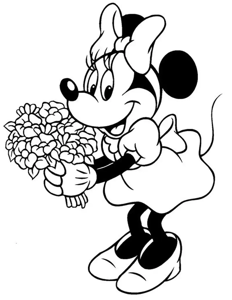 Tranh tô màu chuột mickey cho trẻ em phát triển trí sáng tạo