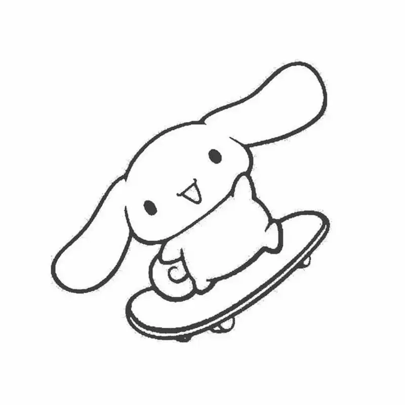 Thử sức sáng tạo với tranh tô màu cinnamoroll con người thú vị