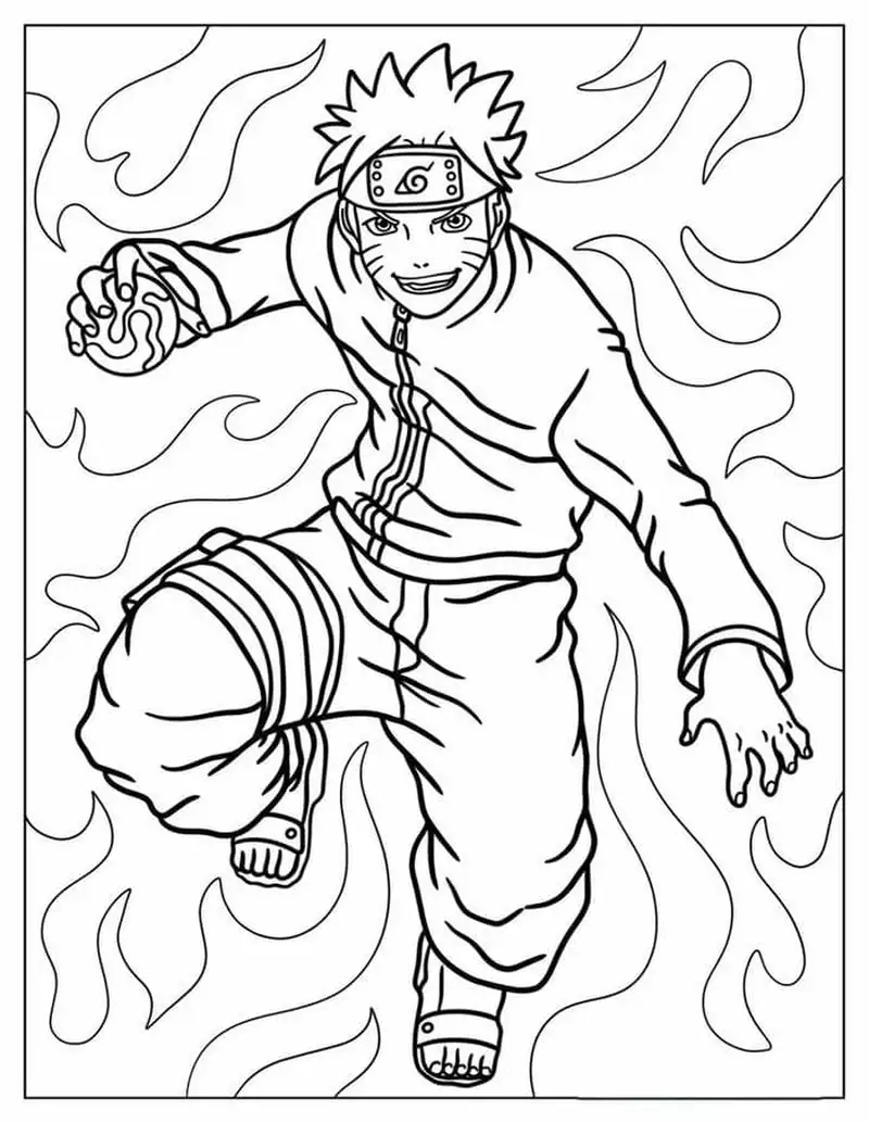 tranh tô màu naruto cho bé thỏa sức sáng tạo