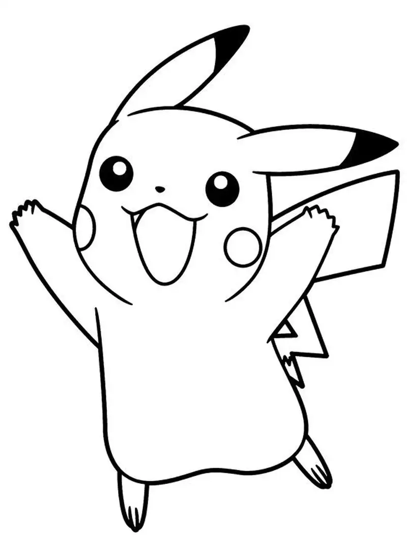 Tranh to màu pikachu đẹp nhất sưu tầm ngay cho bé yêu