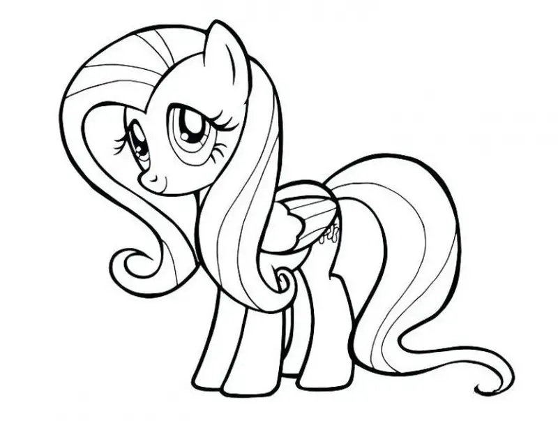 Bé tập tô với coloring tranh tô màu pony người vui nhộn
