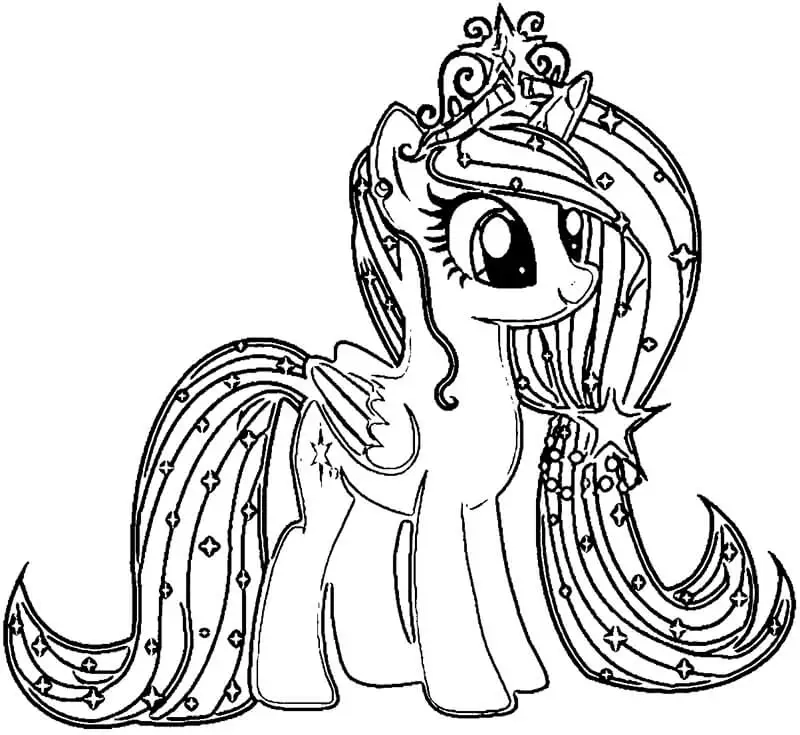 Vui chơi cùng pony tô màu siêu đáng yêu cho bé