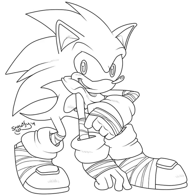 Khám phá hình sonic tô màu sinh động và đầy màu sắc