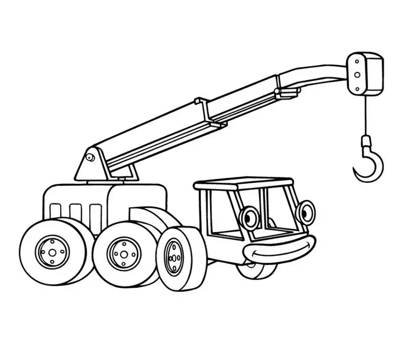 Khám phá hình ảnh hấp dẫn với tranh tô màu cần cẩu