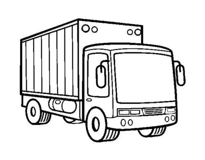 Khám phá tranh tô màu xe tải công trường năng động
