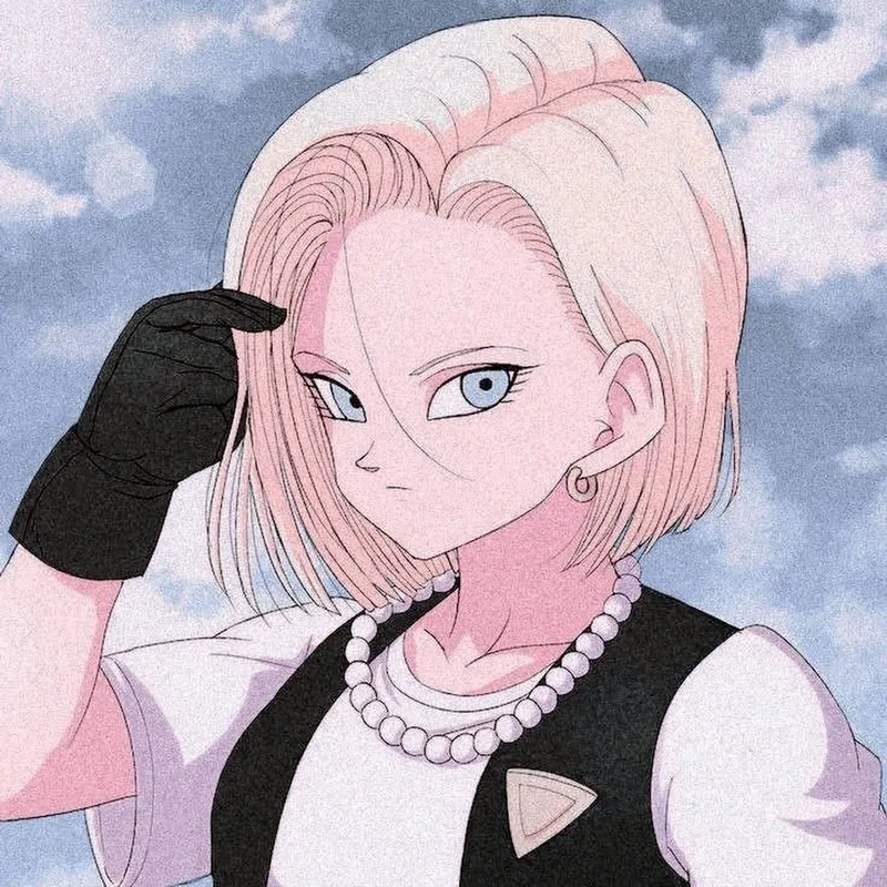 Kiểu tóc dài quyến rũ của android 18 long hair
