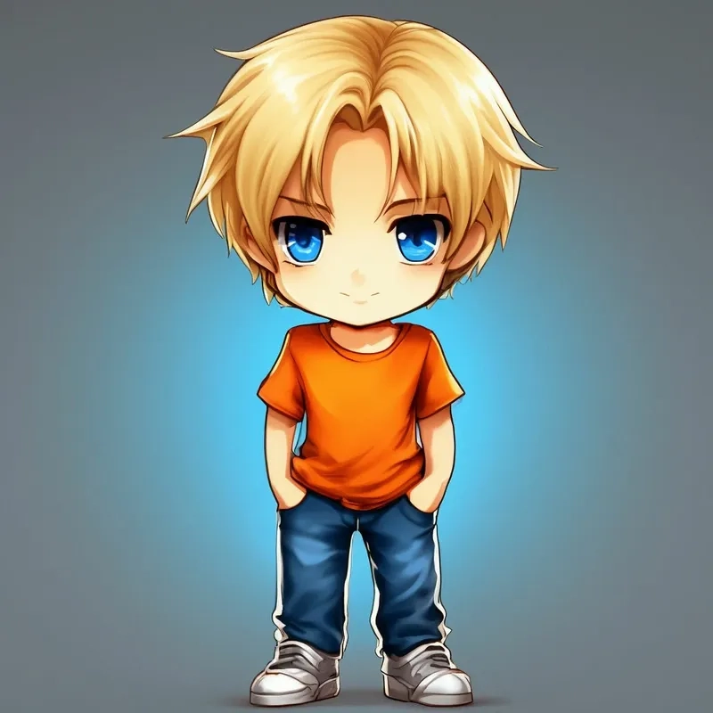 Hình nền hot trend với ảnh chibi boy ngầu lạnh lùng cá tính