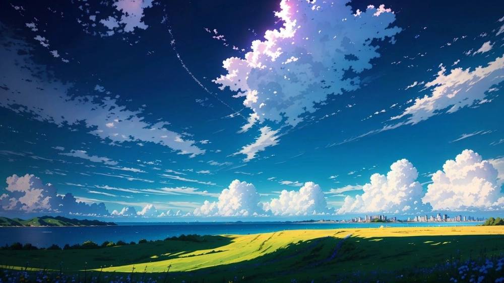 Ngắm mùa xuân rực rỡ với ảnh phong cảnh anime hoa anh đào