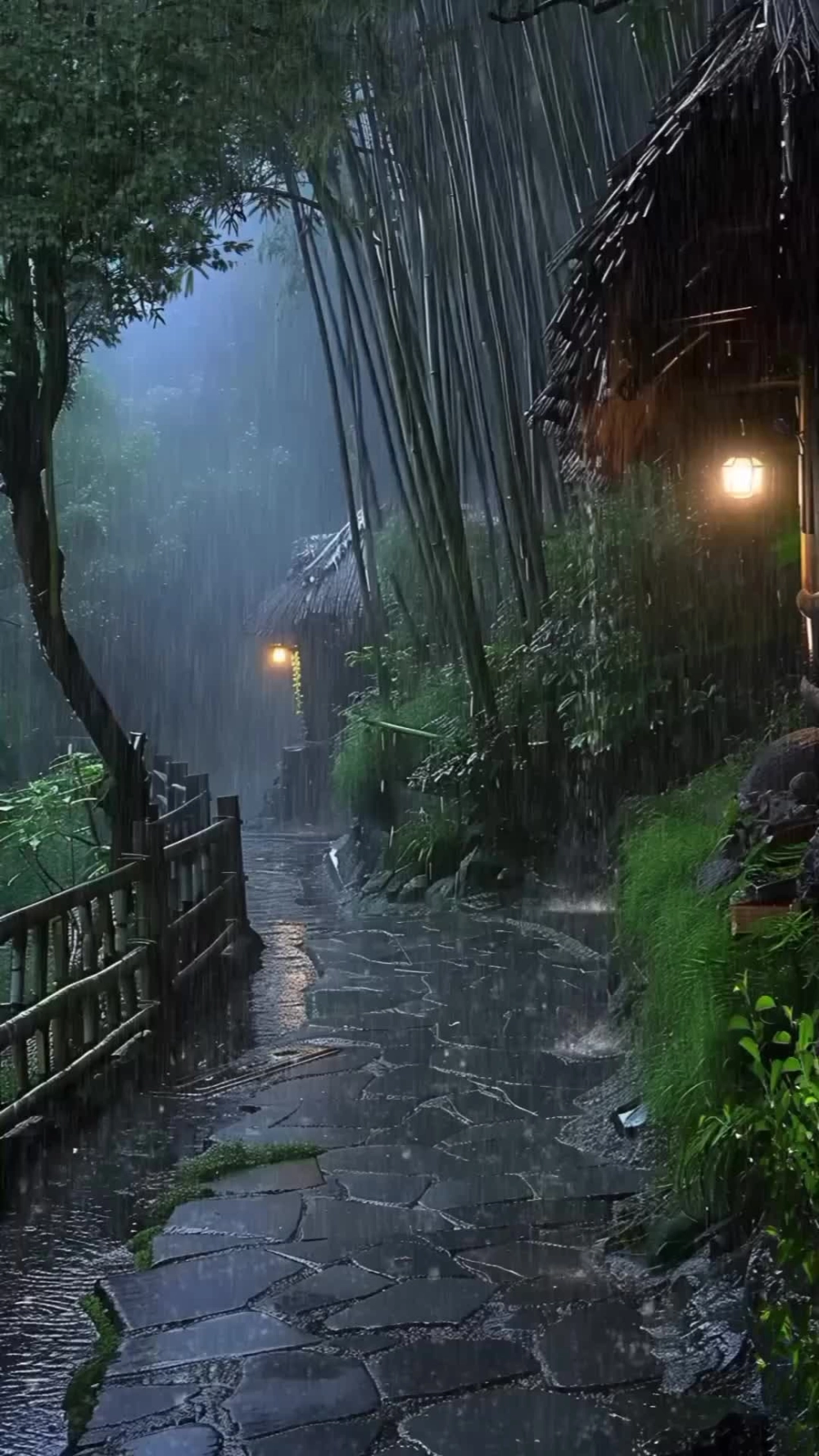 Hình ảnh buồn dưới mưa làm tâm trạng thêm phần nhạy cảm