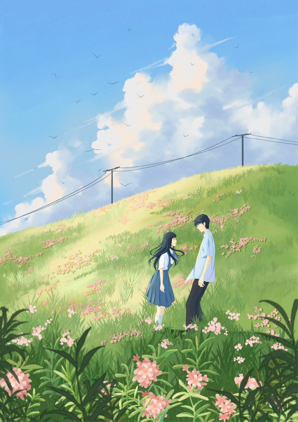 Cảm nhận nỗi niềm qua ảnh phong cảnh anime buồn đầy tâm trạng