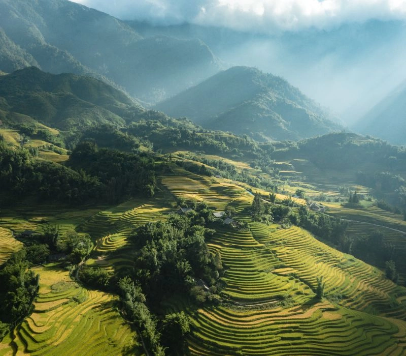Ngắm Sapa phong cảnh thơ mộng từ trên cao