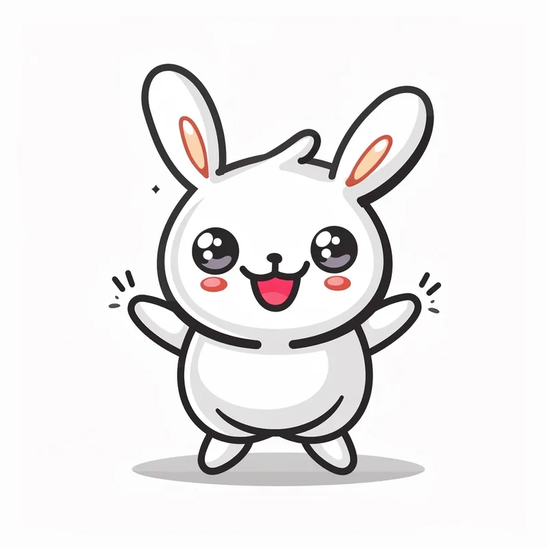 Tỏa sáng profile bằng avatar thỏ cute hình chibi
