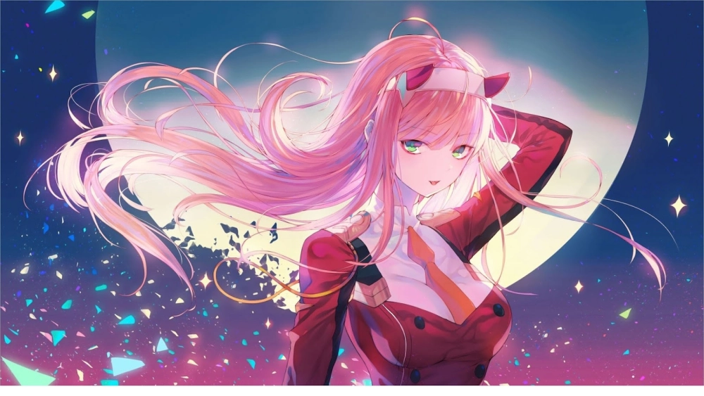 Hình nền anime nữ lạnh lùng cho điện thoại với thần thái băng giá