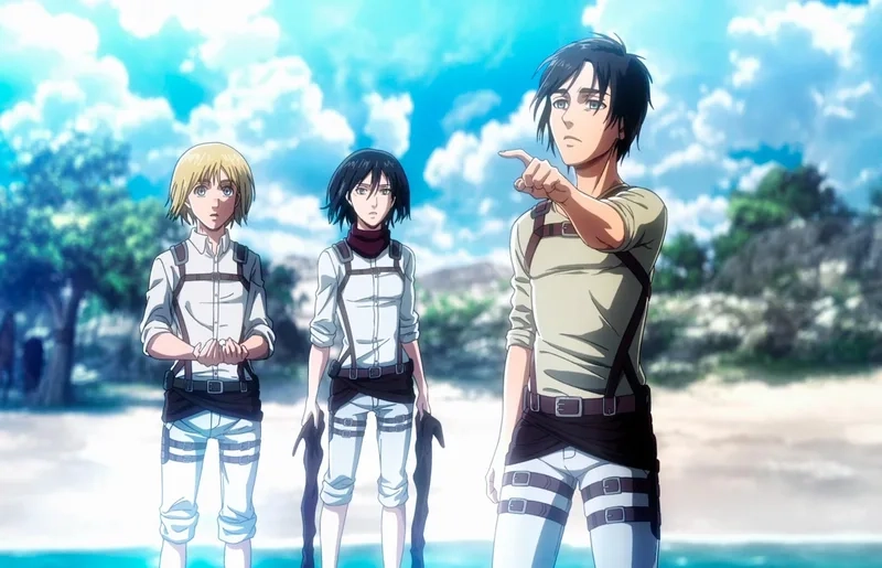 Ngắm lại sự kết hợp đáng yêu eren mikasa armin