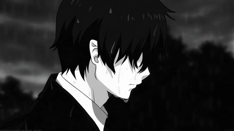 Khám phá avatar anime nam buồn mang đậm vẻ trầm tư và mạnh mẽ