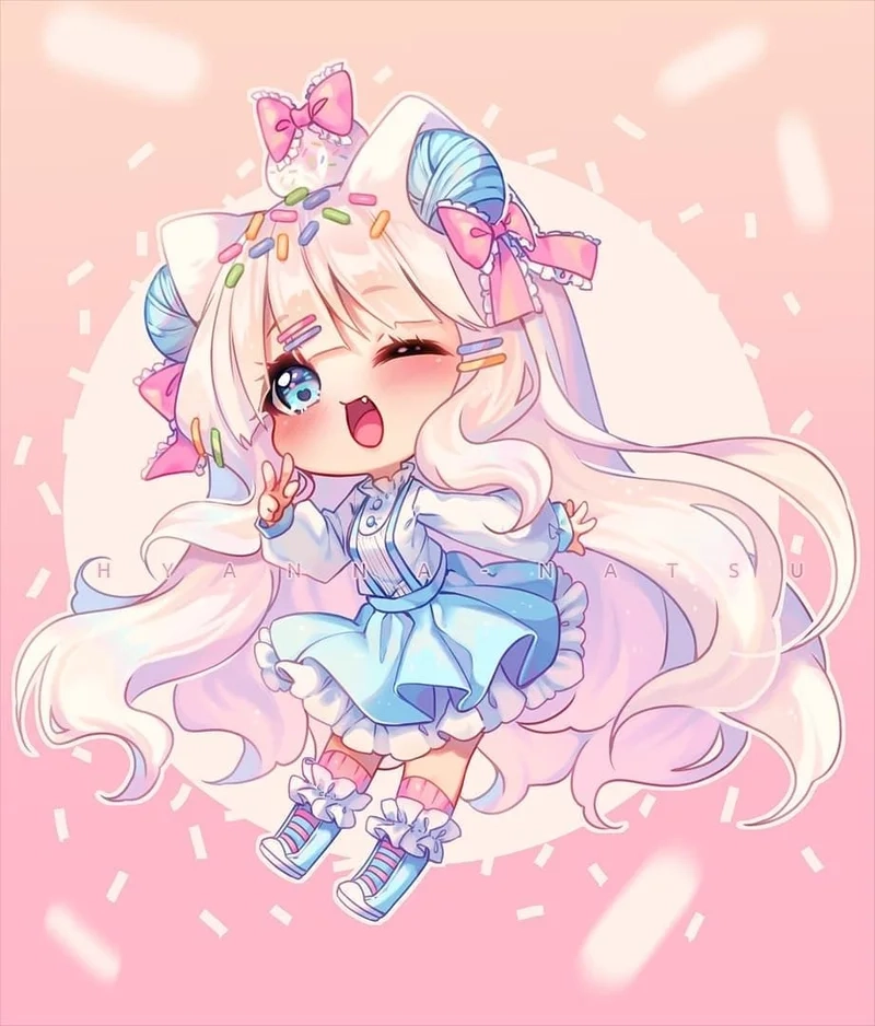 Thế giới dễ thương từ girl girl avatar cute anime chibi cuốn hút