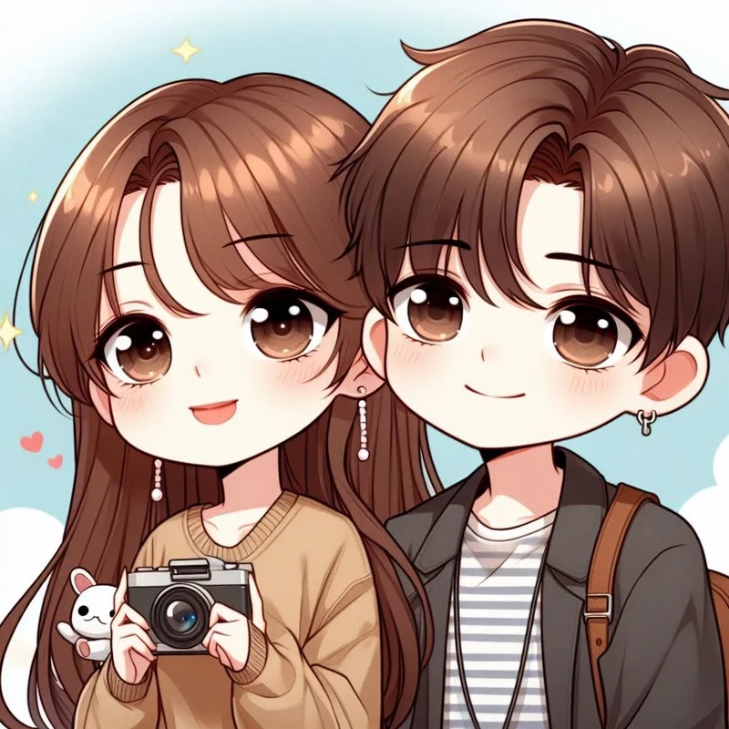 Khám phá ngay chibi avatar cặp đôi ảnh cute hot trend