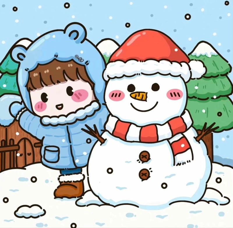 Chọn avatar anime noel dễ thương hòa cùng không khí lễ hội